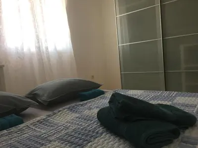 Krevet ili kreveti u jedinici u objektu VIP Makarska Wohnung Apartman