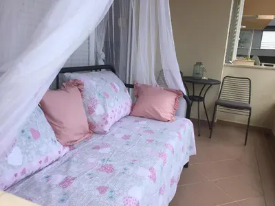 Krevet ili kreveti u jedinici u objektu VIP Makarska Wohnung Apartman
