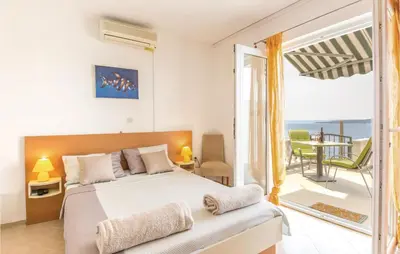 Krevet ili kreveti u jedinici u objektu Apartment Brela With Sea View I