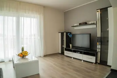 TV i/ili zabavni centar u objektu Apartman Ljubica Sea View
