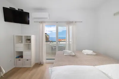 Krevet ili kreveti u jedinici u objektu Vidoš apartments