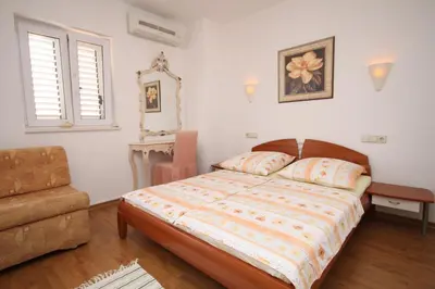 Krevet ili kreveti u jedinici u objektu Apartments and rooms with parking space Baska Voda, Makarska - 6704