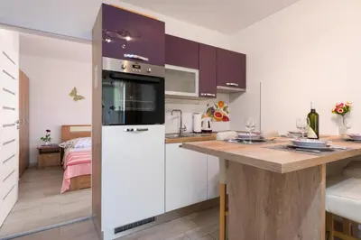 Kuhinja ili čajna kuhinja u objektu Apartments by the sea Cove Vela Stiniva, Hvar - 6864
