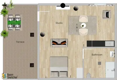 Tlocrt objekta Apartments Zamicka