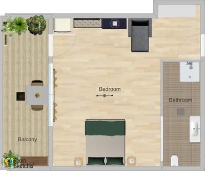 Tlocrt objekta Apartments Zamicka