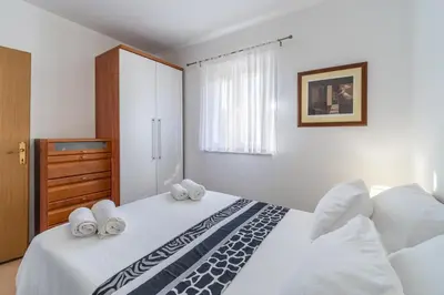 Krevet ili kreveti u jedinici u objektu Apartman Vesna Uvala Makarac Milna
