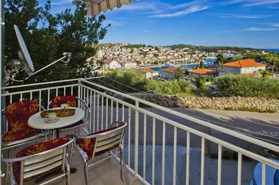 Balkon ili terasa u objektu Hvar Port View apartment