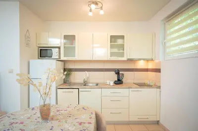 Kuhinja ili čajna kuhinja u objektu Apartments Edi