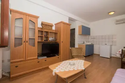 Kuhinja ili čajna kuhinja u objektu Apartments Jaksa