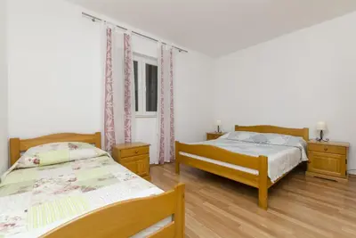 Krevet ili kreveti u jedinici u objektu Apartments and Room Villa Niko