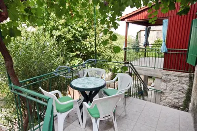 Balkon ili terasa u objektu Holiday house with WiFi Dol, Brac - 5674