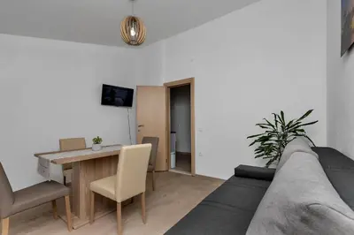 TV i/ili zabavni centar u objektu Family apartments Leona Makarska