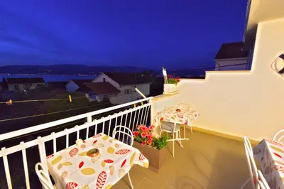 Balkon ili terasa u objektu ꕥ ROOMS SUNCE, Family choice, Best Panoramic view, Supetar Island Brac