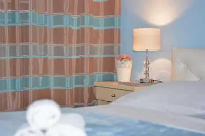 Krevet ili kreveti u jedinici u objektu ꕥ ROOMS SUNCE, Family choice, Best Panoramic view, Supetar Island Brac