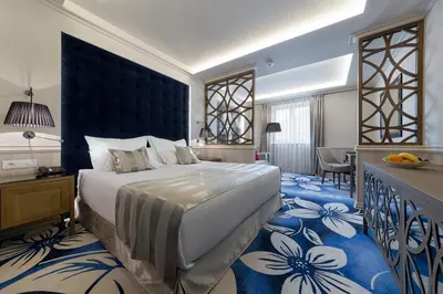 Krevet ili kreveti u jedinici u objektu Grand Hotel Slavia