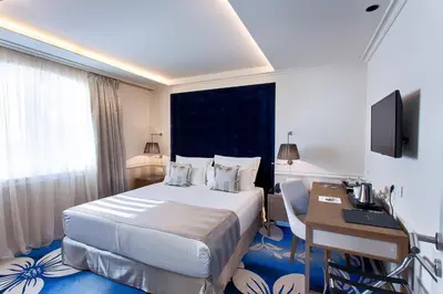 Krevet ili kreveti u jedinici u objektu Grand Hotel Slavia