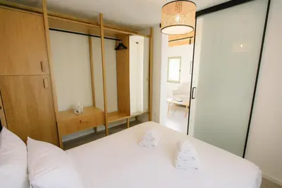 Krevet ili kreveti u jedinici u objektu Family Resort Urania