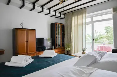 Krevet ili kreveti u jedinici u objektu Apartment Beach Makarska