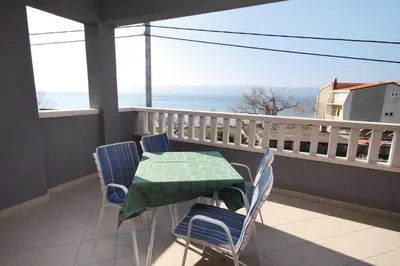 Balkon ili terasa u objektu Apartments by the sea Duce, Omis - 5261