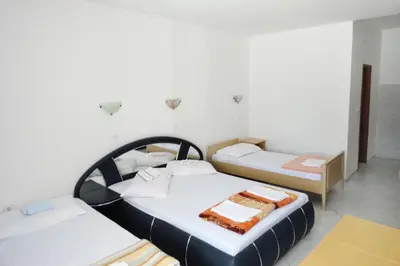 Krevet ili kreveti u jedinici u objektu Studio Lokva Rogoznica 2973c