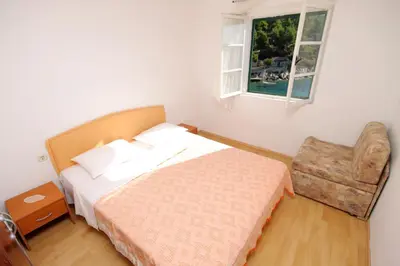 Krevet ili kreveti u jedinici u objektu Seaside secluded apartments Cove Torac, Hvar - 4044