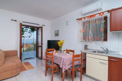 Tlocrt objekta Apartments with a parking space Postira, Brac - 3065