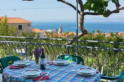 Tlocrt objekta Apartments with a parking space Postira, Brac - 3065