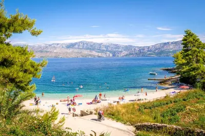 Tlocrt objekta Apartments with a parking space Postira, Brac - 3065