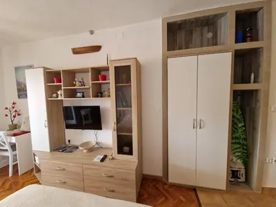 TV i/ili zabavni centar u objektu Studio Apartment Riva