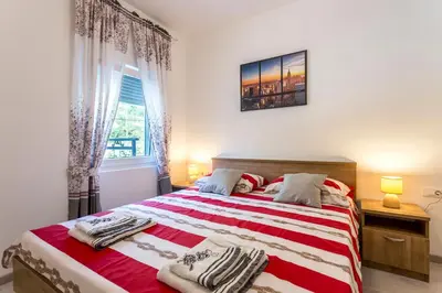 Krevet ili kreveti u jedinici u objektu House Luce with pool