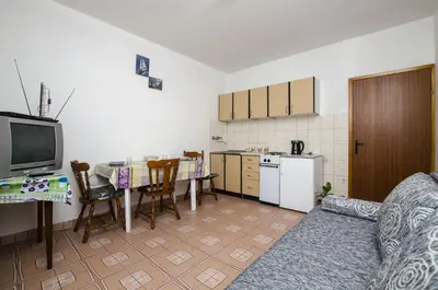 Kuhinja ili čajna kuhinja u objektu Apartments Anka 50m from the beach