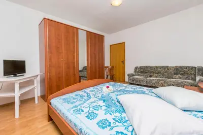 Krevet ili kreveti u jedinici u objektu Apartments Anka 50m from the beach