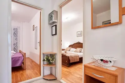 Krevet ili kreveti u jedinici u objektu Sv. Ilija Apartment - Vila Biokova