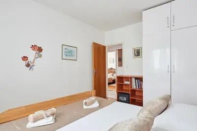 Krevet ili kreveti u jedinici u objektu Sv. Ilija Apartment - Vila Biokova