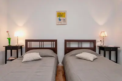 Krevet ili kreveti u jedinici u objektu Stone house Apartment Pelago