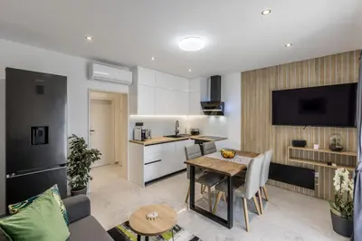Kuhinja ili čajna kuhinja u objektu Apartments Petra
