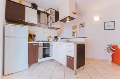 Kuhinja ili čajna kuhinja u objektu Apartments by the sea Nemira, Omis - 13055