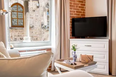 TV i/ili zabavni centar u objektu Heritage suites Zanini