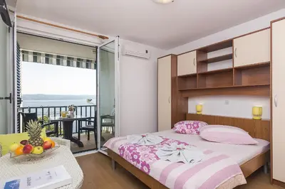 Krevet ili kreveti u jedinici u objektu Apartments with parking space Brela - Makarska - 11687
