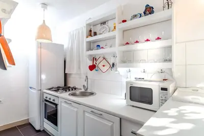 Kuhinja ili čajna kuhinja u objektu Humac Villa Vero Apartments