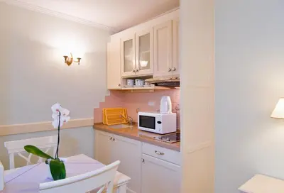 Kuhinja ili čajna kuhinja u objektu Hotel Sunceva Postelja Brela