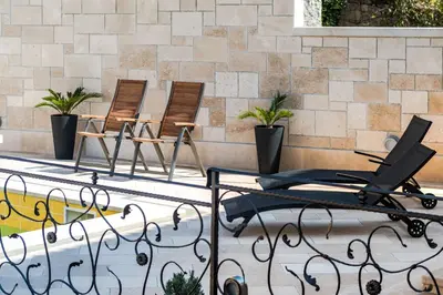 Tlocrt objekta Apartments and rooms with a swimming pool Sumartin, Brac - 13483