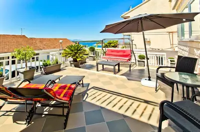 Balkon ili terasa u objektu Apartments Dorijan in Beautiful House