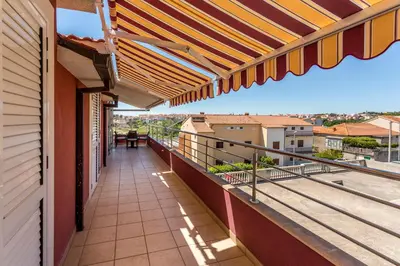 Balkon ili terasa u objektu Apartmani Lukić