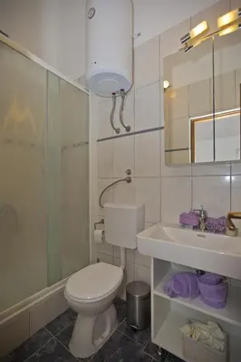 Kupaonica u objektu Sea view, modern & spacious apartment