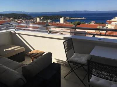 Balkon ili terasa u objektu Makarska SUN Suite