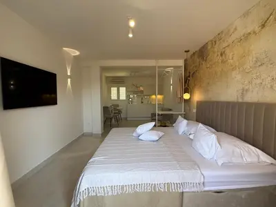 Krevet ili kreveti u jedinici u objektu Oleander Apartment & Room Centar