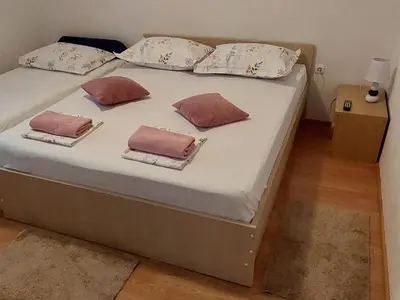 Krevet ili kreveti u jedinici u objektu Apartmani Sonja
