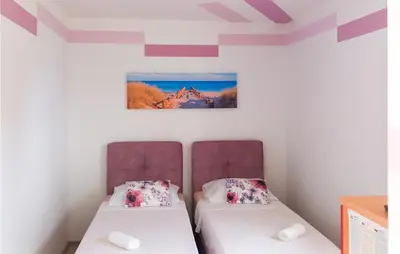 Krevet ili kreveti u jedinici u objektu Nice Studio In Omis With House Sea View