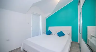 Krevet ili kreveti u jedinici u objektu Apartments by the sea Povlja, Brac - 14126